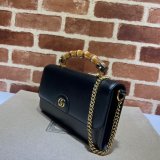 Gucci Best Quality 675794 Diana small shoulder bag in black/brown