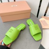 Perfect MiuMiu Bread Slippers Summer Best Quality Sandals