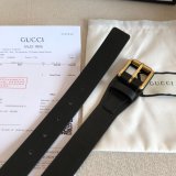 UK Gucci 30mm Best Quality Belt Black
