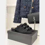 Top Quality YSL EMILIE mules in satin crepe Flat