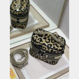 Christian Dior Perfect Best Quality Travel Crossbody Leopard Print Cosmetic Bag
