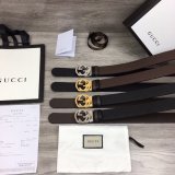 Fake Gucci 37MM Double G leather Best Quality belt