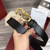 Best Quality Designer Salvatore Ferragamo 35 mm Black Belts