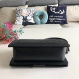 UK CC V Le Boy Top Quality Best Quality Black Bags Lambskin 25cm