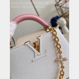 Best Quality 1:1 Mirror Louis Vuitton Capucines M48865 White Bags