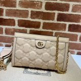1:1 Best Quality Gucci 702200 GG Matelassé Leather Shoulder Bag designer bags