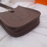 Hermes Mini Evelyne Handbags Best Quality Coffee