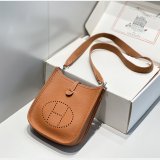 Best Quality Hermes Evelyne III TPM Mini Camel Bags
