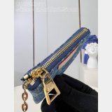 Designer Key Pouch Monogram Denim M82961 Best Quality Louis Vuitton Bag
