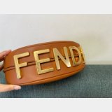 Best Fendi Fendigraphy leather shoulder hobo bag