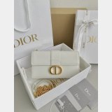 Best Quality Dior Black/White Montaigne High Quality 9207 Bag 21.5CM
