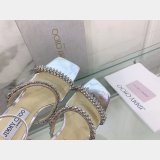 Suede Sandals Best Quality Jimmy Choo 7 Star Heel 10CM Shoes