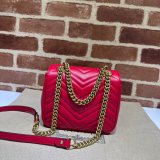 Copy Gucci Best Quality GG Marmont Shoulder Wholesale 739682 Luxury Bag