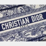Top Quality Dior Best Quality Mini Book Tote Bag 22CM Canvas Embroidered