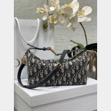 Dior Oblique Jacquard Best Quality 3103 Diortravel Nomad Pouch Blue
