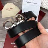 Best Quality Designer Salvatore Ferragamo 35 mm Black Belts