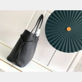 Louis Vuitton M45685 Best Quality Neverfull MM Monogram Empreinte Leather Black