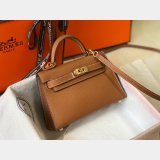 Camel Mini Kelly Best Quality Hermes Handbags