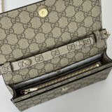 Gucci 838151/826720 Best Quality GG Emblem Wallet On Chain Bag