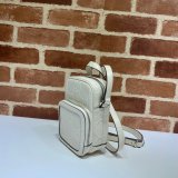 Gucci Knockoff 658553 Luxury GG embossed mini bag in black/white leather