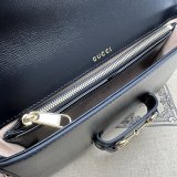 High Quality 752002 Horsebit Black 1955 Best Quality Gucci Designer Bag