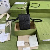 Best Best Quality Gucci GG embossed mini 625571 black bag
