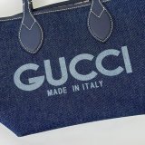 Gucci 820496 Totissima Shoulder Tote GG Denim Best Quality Bag
