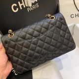 New CC 2021 Best Quality Quilted Caviar Leather Caviar CF1112 25CM Bags
