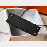 Hermes Mini Kelly Black Best Quality Handbag Epsom leather
