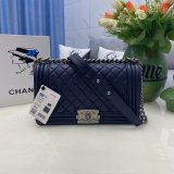 Best Quality CC Le Boy Flap Bag caviar leather 25CM
