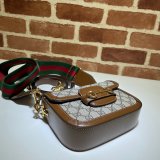 Gucci Beige Best Quality Horsebit 1955 mini aaa bag