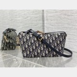 Dior Oblique Jacquard Best Quality 3103 Diortravel Nomad Pouch Blue