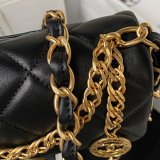 Perfect Copy Top Quality AS4012 Flap Black Best Quality Bag