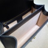 Gucci Black/Cream Ophidia small top handle Best Quality bag