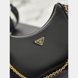 1:1 Clone Prada Best Quality Handbags Outlet Leather Hobo Re-Edition Online