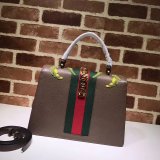 AAA+ Gucci Best Quality 431665 Leather Sylvie Medium Top Handle Bag