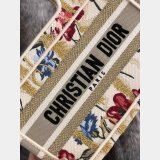 Mini Dior Book Tote Best Quality Oblique Embroidery