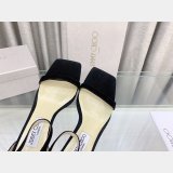 Best Quality Jimmy Choo Alva Suede Sandals 1:1 Mirror Heel 8.5 cm Shoes