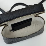 Best Quality Gucci GG Emblem Super Mini 1:1 Mirror 815949 Black Bag