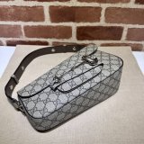 Perfect Gucci Best Quality Horsebit 764155 7 Star 1955 Shoulder Beige Bag