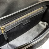 Black Velvet 443497 Gucci GG Marmont Matelassé Shilder Best Quality Bag