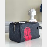 Louis Vuitton High Quality Best Quality M58515 LVxNBA Cloakroom Dopp Kit Travel Black