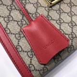 UK Gucci Best Quality GG Supreme Padlock Small Shoulder 498156 Bag
