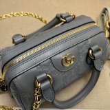 Gucci Best Perfect GG matelassé leather top handle 702251 Best Quality bag