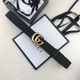 AAA+ Gucci 38mm Best Quality GG sliver/golden black Belt
