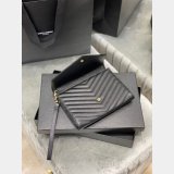 Buy Best Quality YSL Saint Laurent Monogram Clutch 617662 Quilted Grain