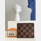 Louis Vuitton Men Best Quality M64002 Slender Wallet Monogram Eclipse Canvas