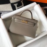 AAA Best Quality Hermes Mini Kelly Grey Bags