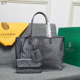 Best Quality Goyard Classic Chevron St. Louis PM Totes Dark grey Bags