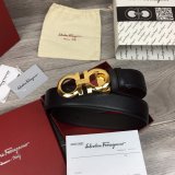 Ferragamo Belts Perfect High Quality Best Quality 35 mm Black